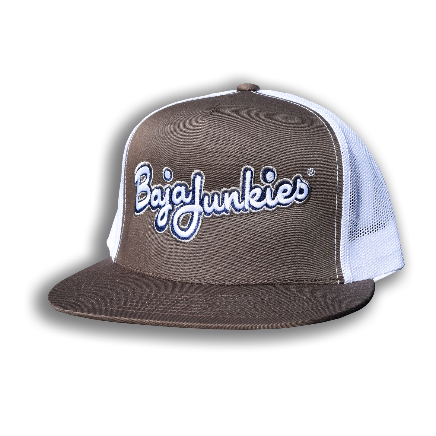 Script Brown/ White Trucker