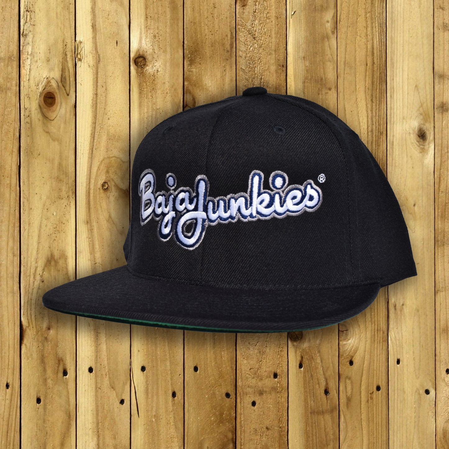 Script Black Snapback