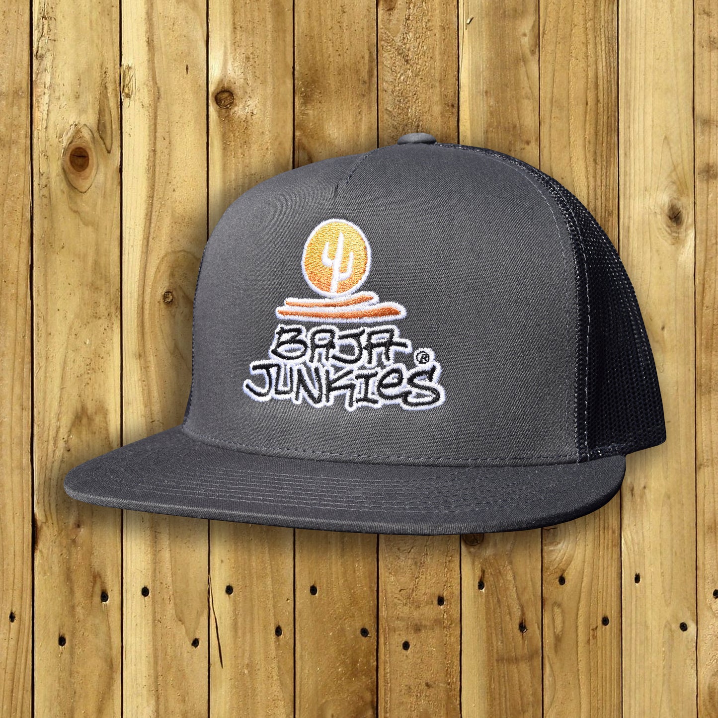 Stacked Charcoal Trucker
