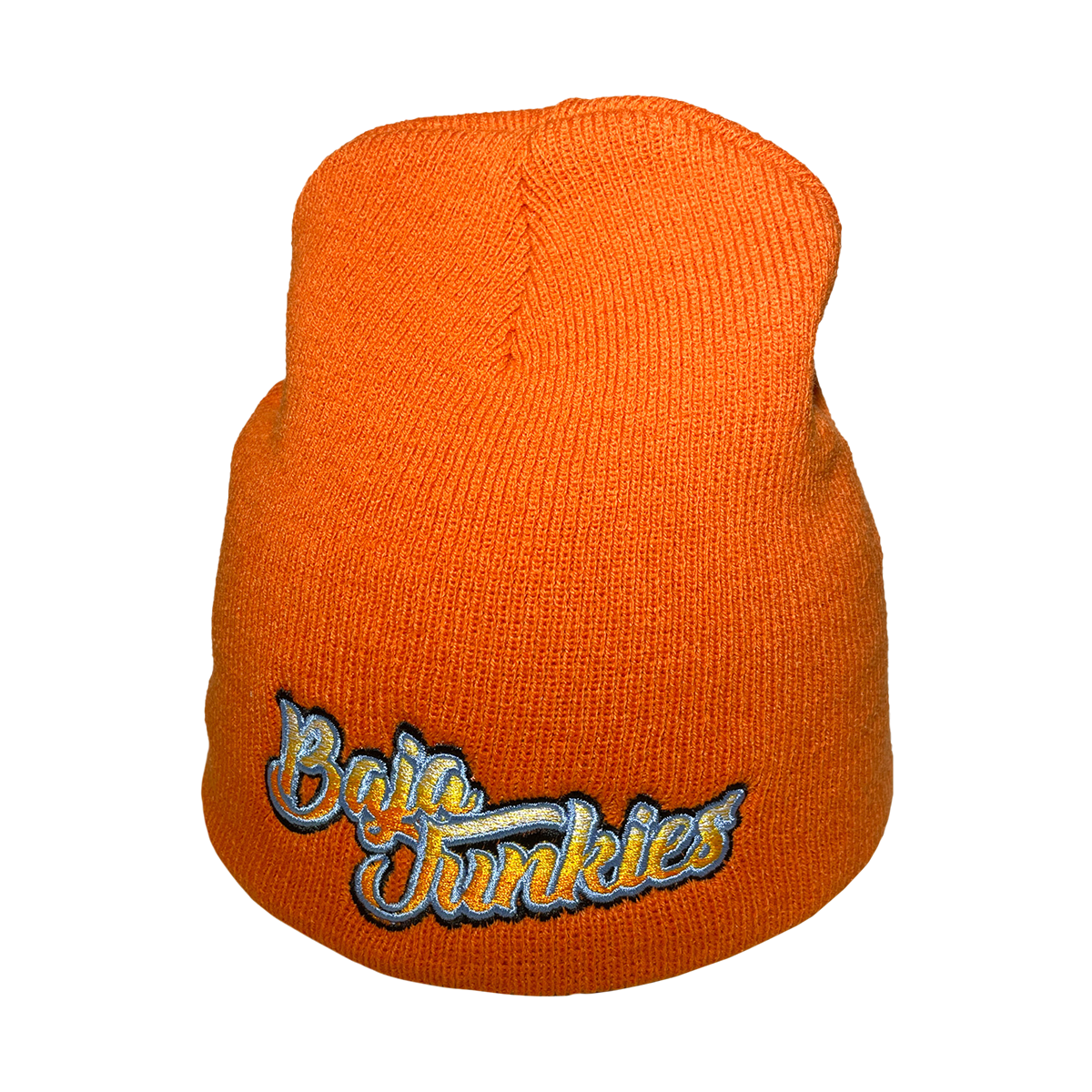 Orange Script Beanie – BAJAJUNKIES
