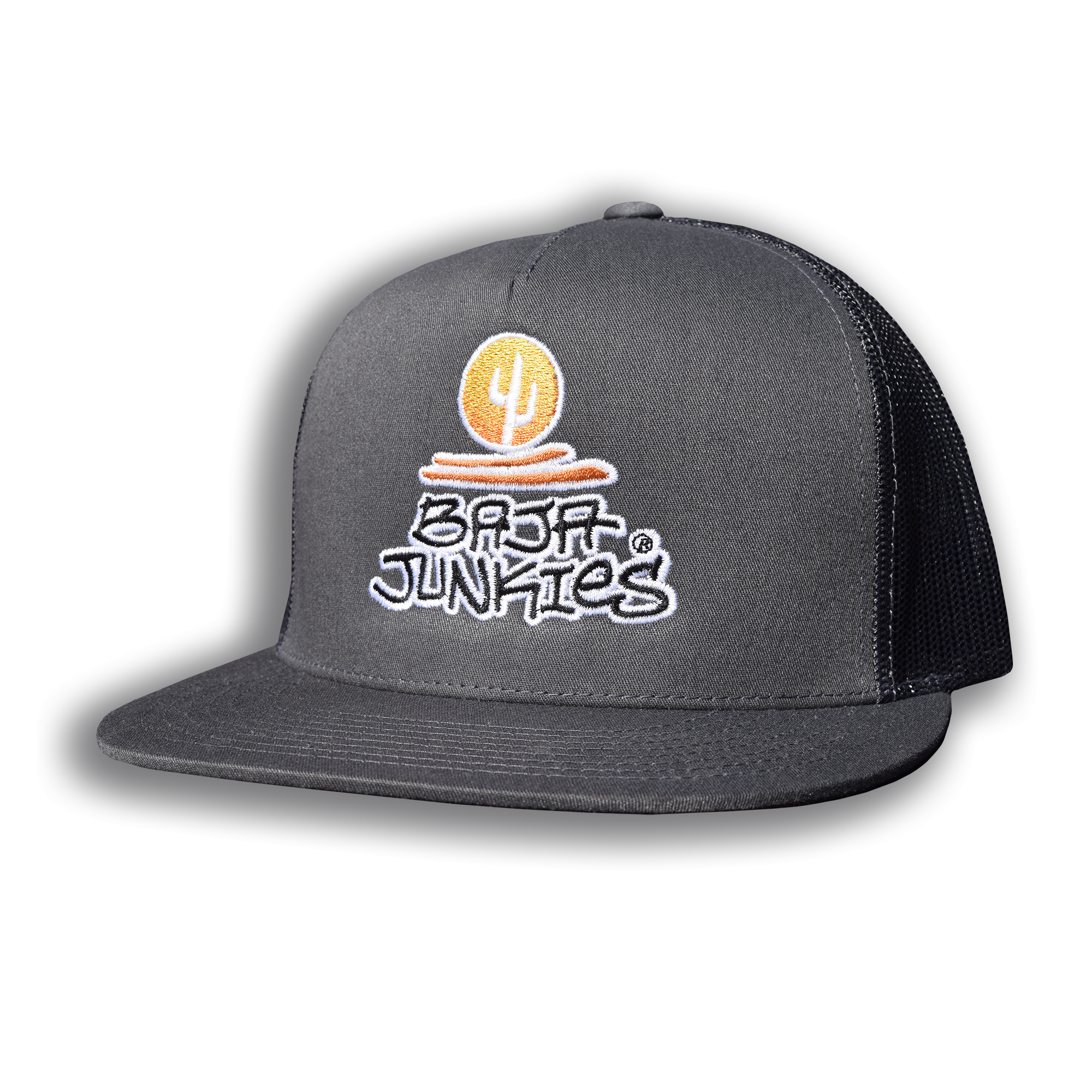 Stacked Charcoal Trucker
